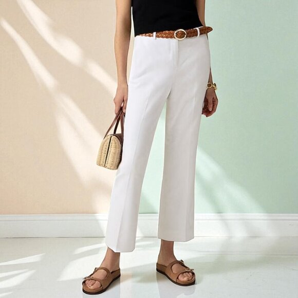 J. Crew Kaya pant in stretch linen blend Size 4 - Picture 1 of 11